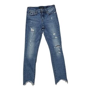 Lucky Brand Denim Blue Jeans 24 AVA Skinny Distressed